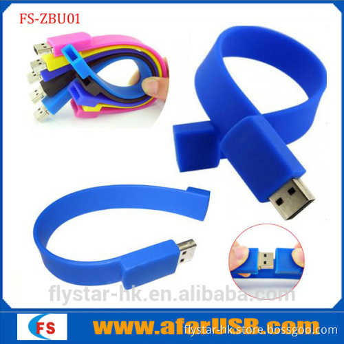 Silicone usb bracelet 2015 promotional waterproof new product bulk 8GB USB flash drives silicone usb bracelet